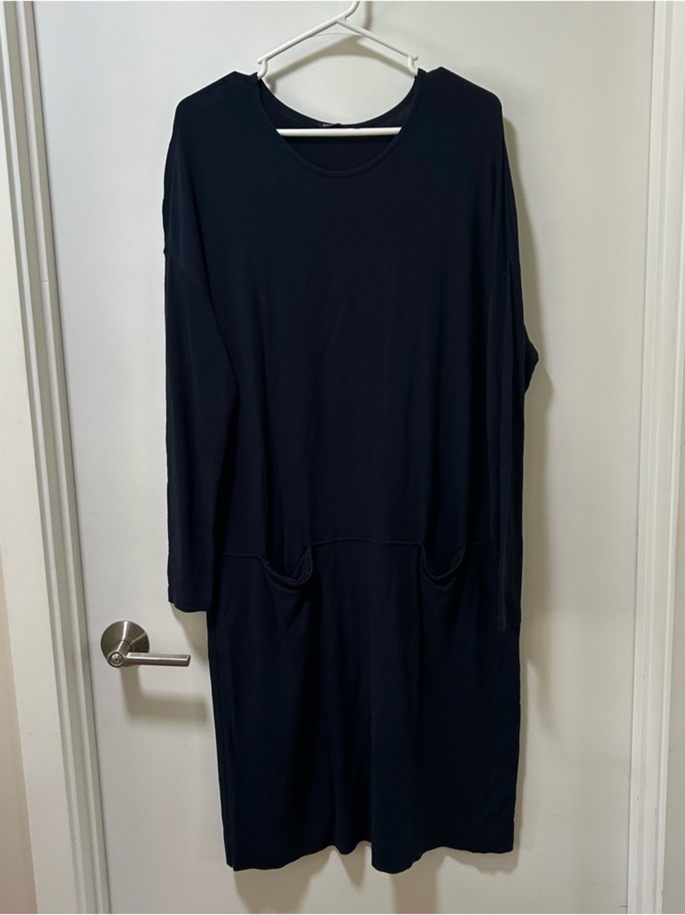 Marimekko Navy Blue Stretchy Knit Dress Size Medium